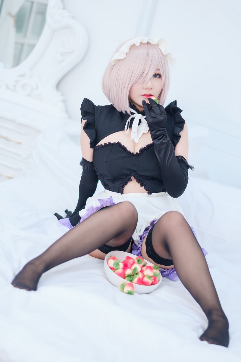 MiMi Chan 玛修 Mash Kyrielight 女仆 Cosplay FGO 写真图集【15P-32.6M】插图7