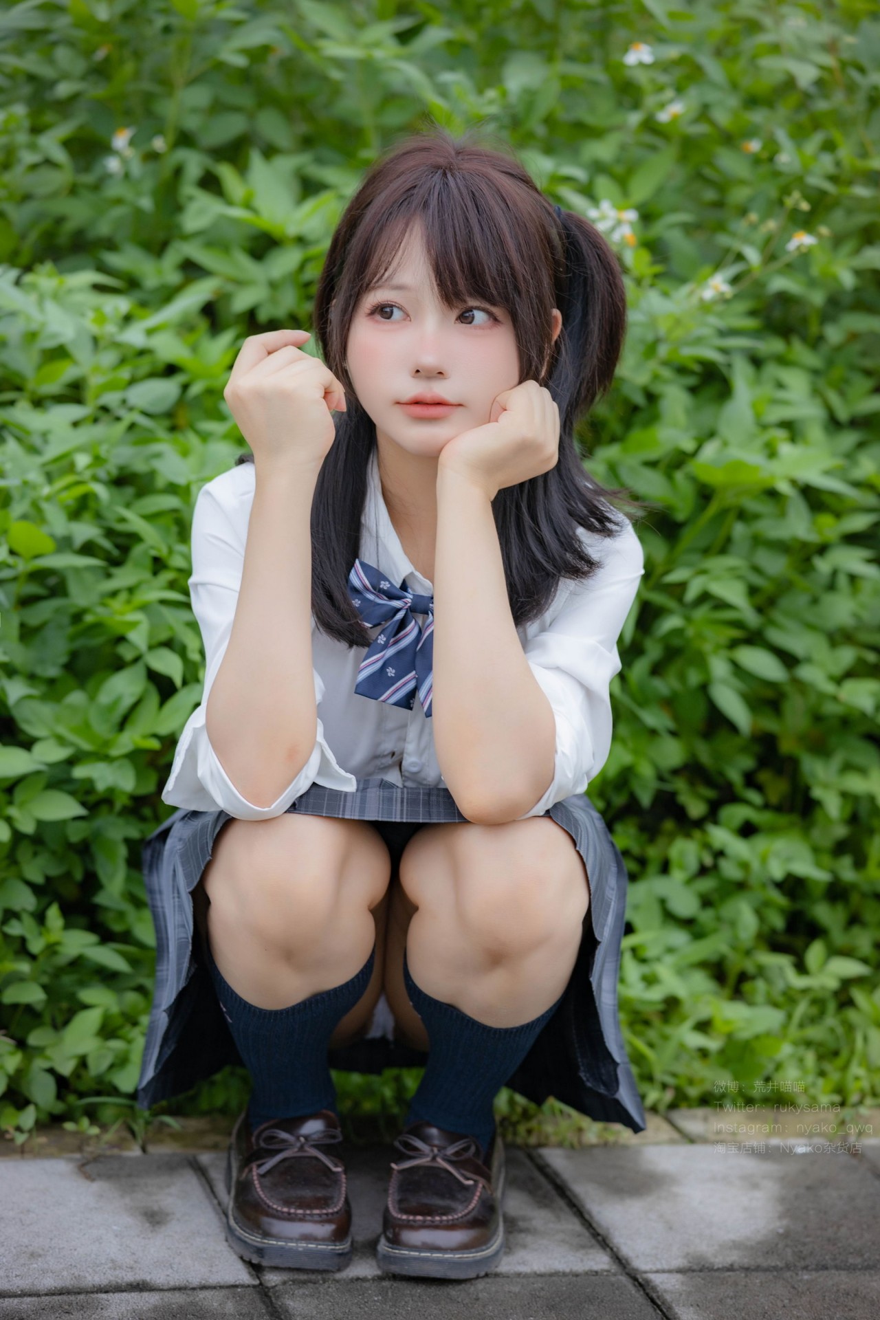 Nyako喵子《诱拐》萌妹子 写真图，清新与青春的活力美女插图4