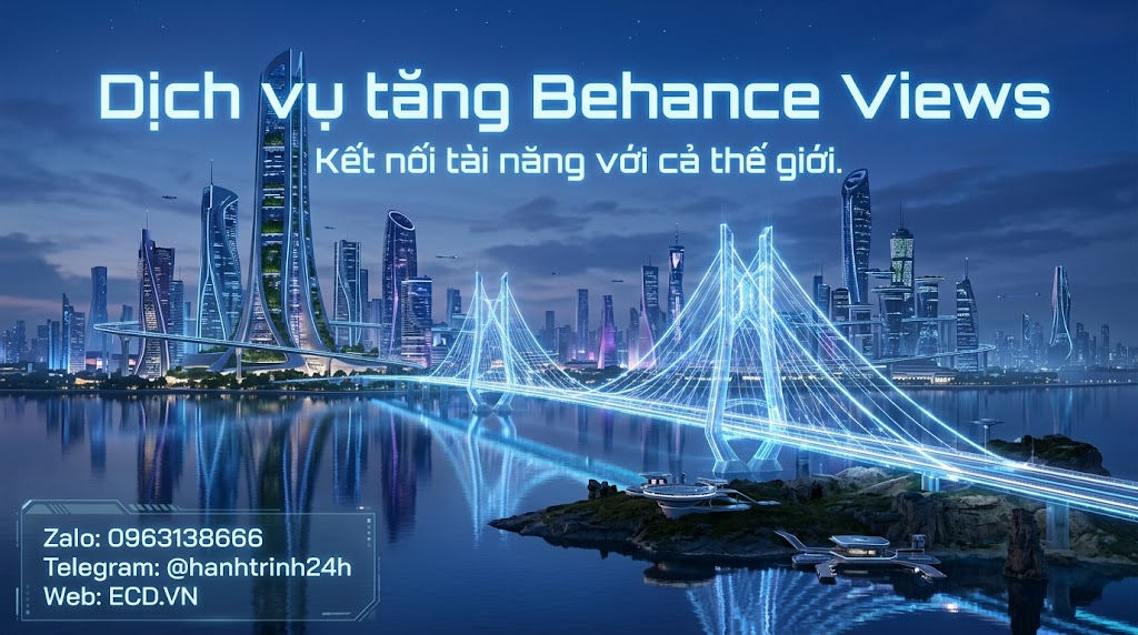 dịch vụ tăng behance views 2025 adobe behance