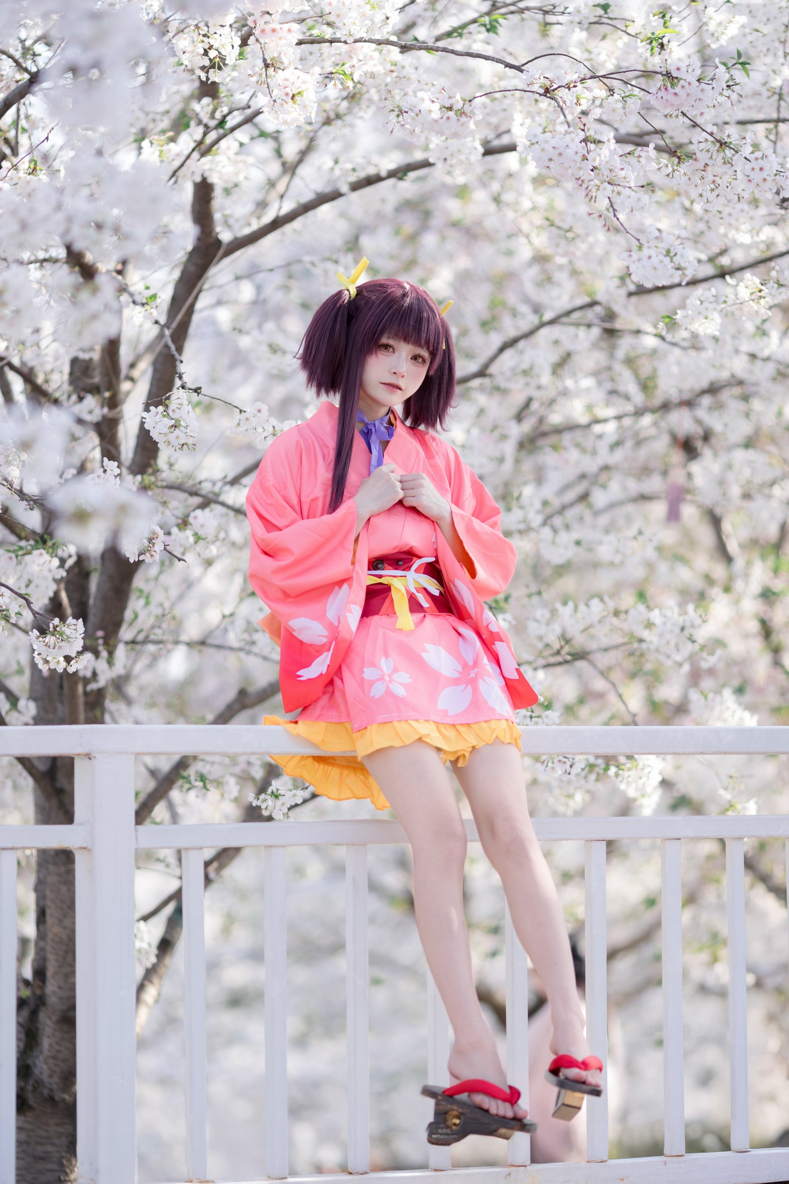 九柒喵 – 甲铁城的卡巴内瑞 无名和服 COS（34P-145M）和风主题高质写真插图1