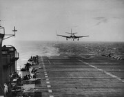 FH-1 on approach CVA-42