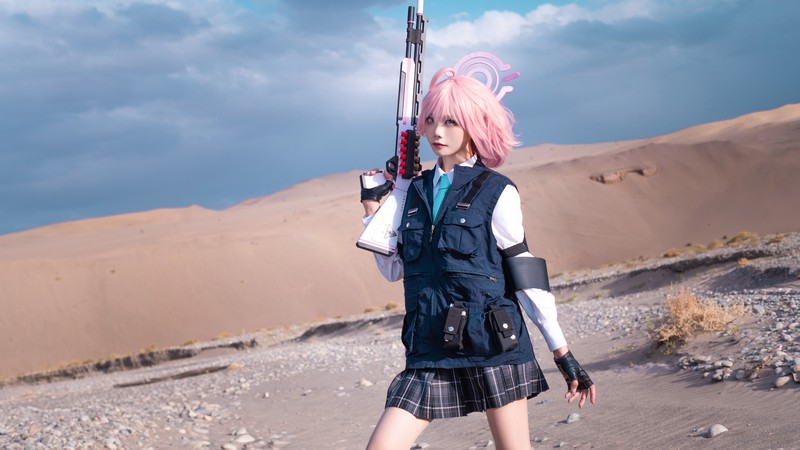 艾西Aiwest 星野Cosplay写真图集 碧蓝档案角色高清美图 49P (290.6M)插图6