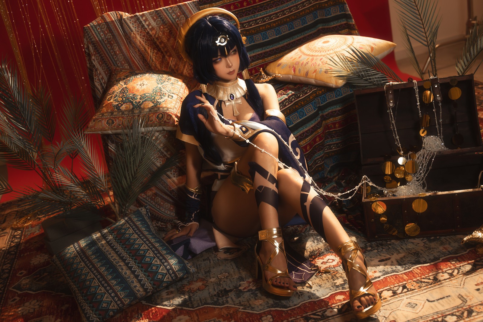 Seya-狮砸 – 原神 坎蒂丝 Candace Cosplay 高清写真（12P-142MB）插图1