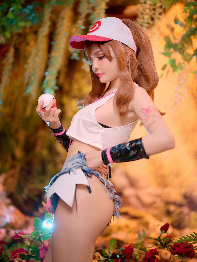 Joyce Lin2x Hilda Cosplay Pokemon 写真 43P插图1
