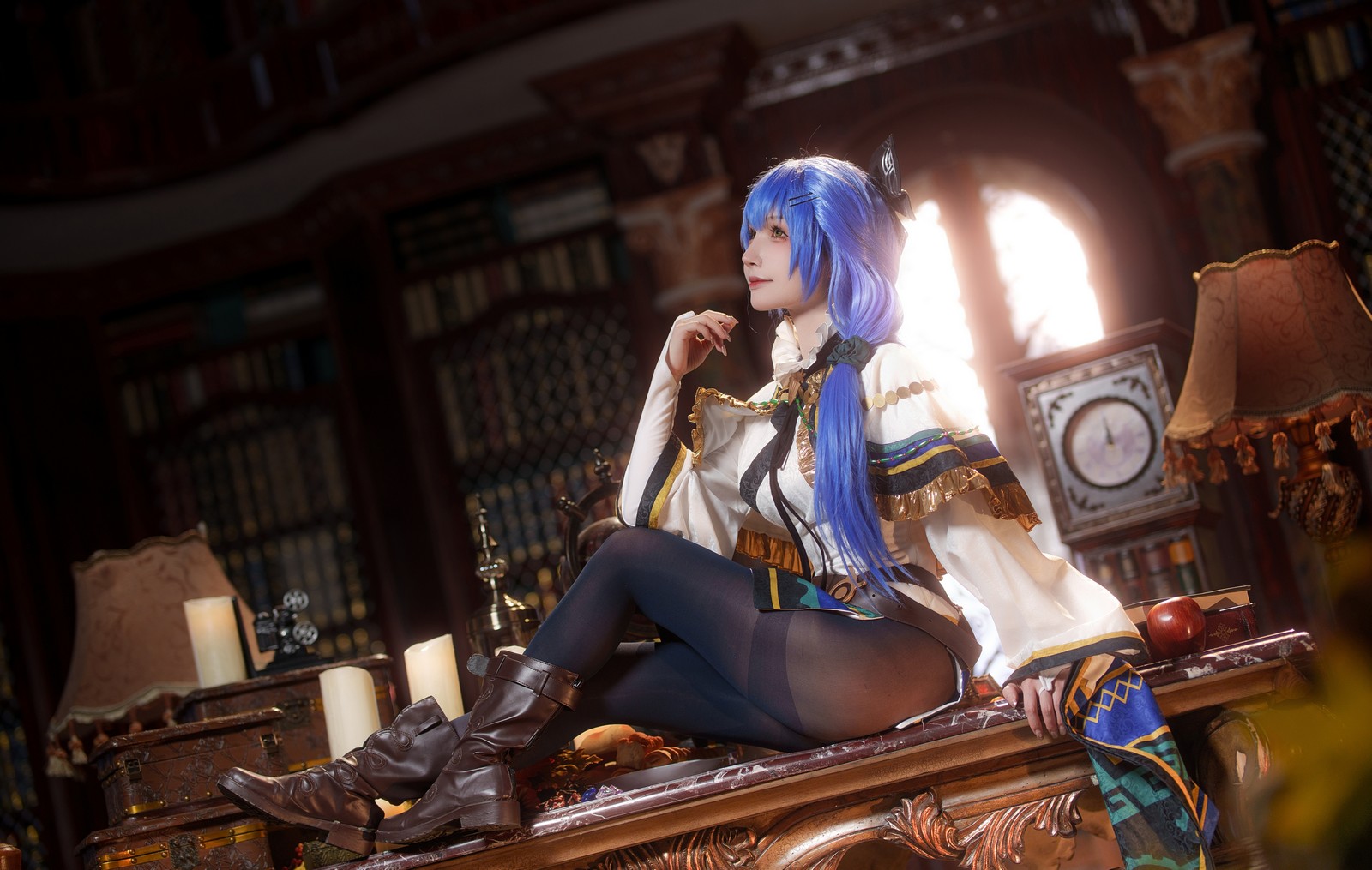 一千只猫薄禾写真 – 魔女·安洁 Cosplay 高清写真套图（18P / 234.4MB）插图5