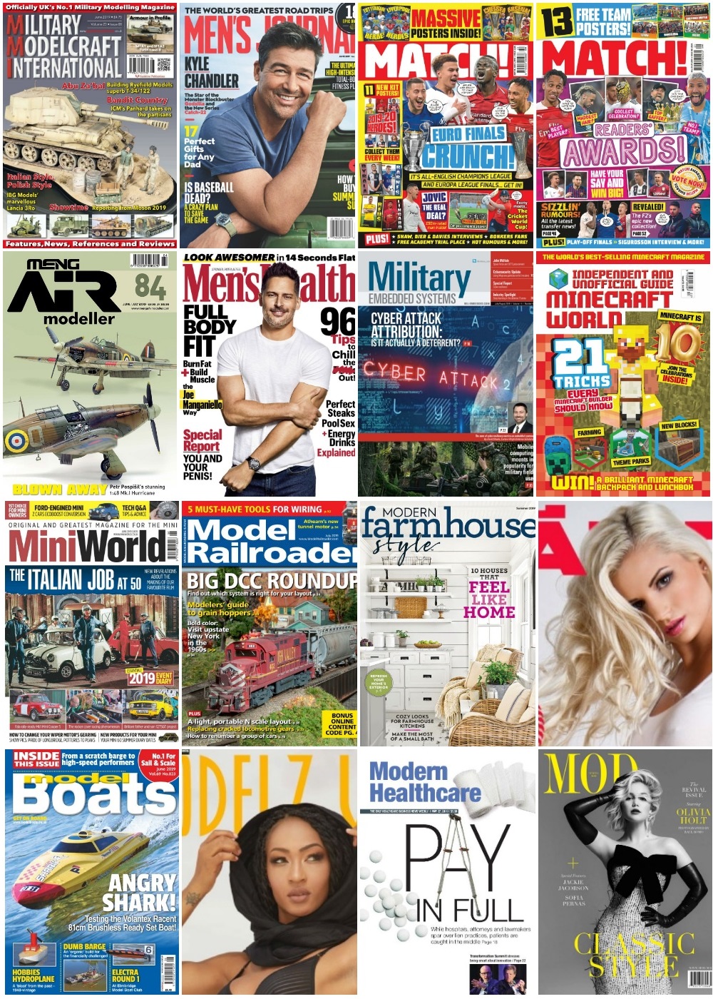 60 Assorted Magazines - June 06 2019