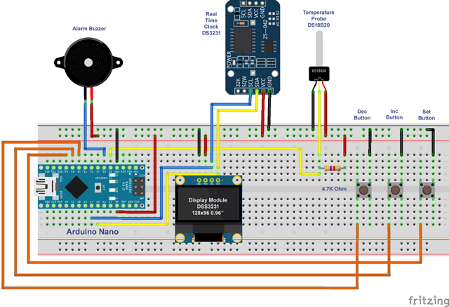 Arduino Nano Project Displaying Clock, Calendar Arduino Nano Project Displaying Clock, Calendar