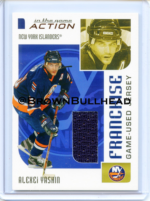2003-04 ITG Action Jerseys #M-259 [Alexei Yashin] [New York Islanders] [Franchise] [~100] [swatch=bl
