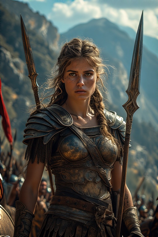 Greek-Warrior-Female-Spears-Sw-23