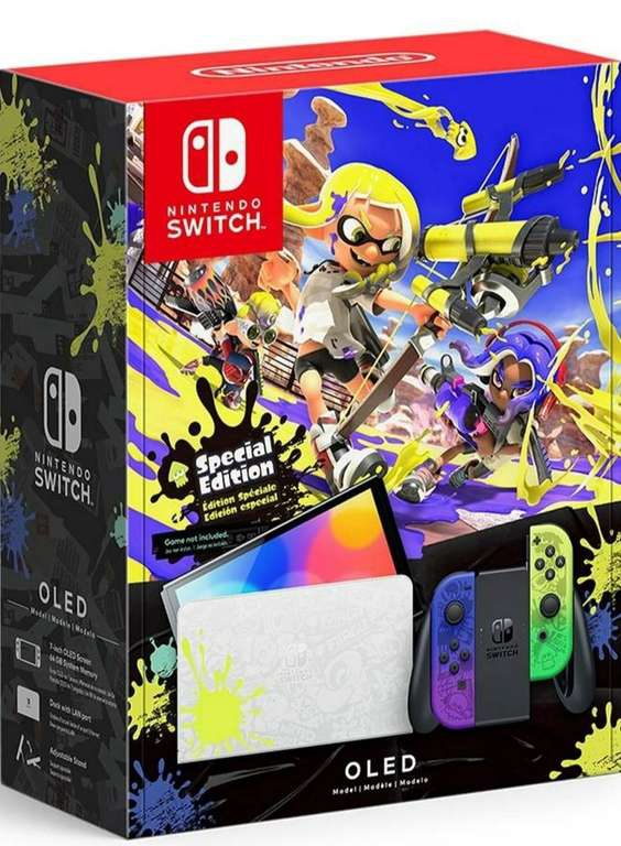 Walmart. Consola Nintendo Switch OLED Splatoon 3 Edición Especial 64 GB
