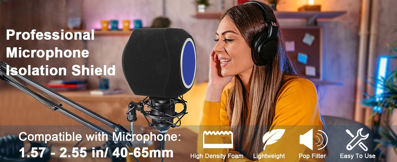 filtru antipop pentru microfon