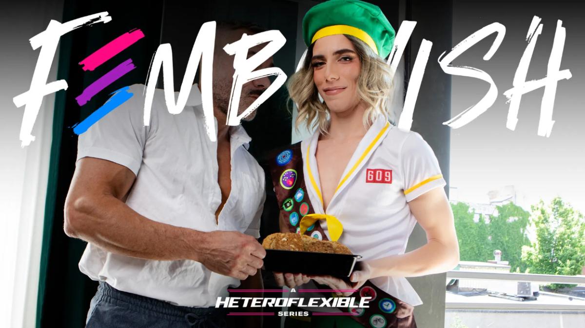 Cristiano & Manuel Skye – Naughty Femboy Goes Door-To-Door For Ass-To-Mouth