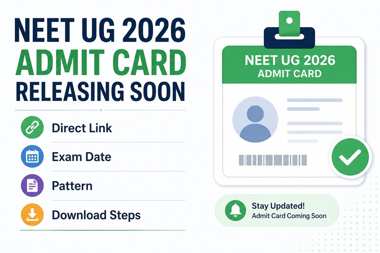 NEET UG 2026 admit card download update