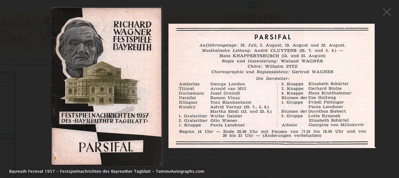 Bayreuth Parsifal 1957