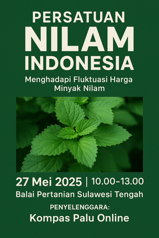 Daun Nilam Segar dari Sulawesi Tengah