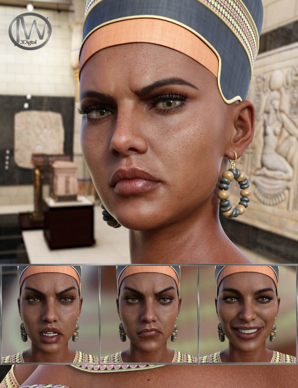 Egyptian Queen - Expressions for Genesis 8 Female and Twosret 8 