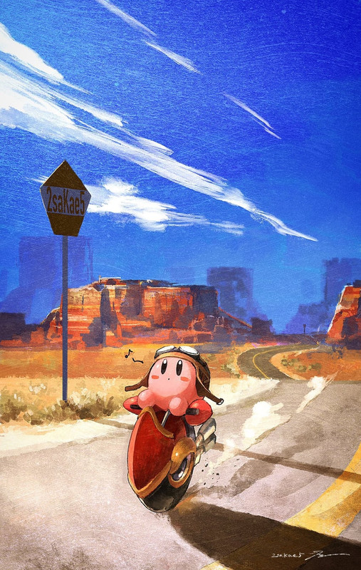 kirby-and-wheelie-kirby-drawn-by-hscatte