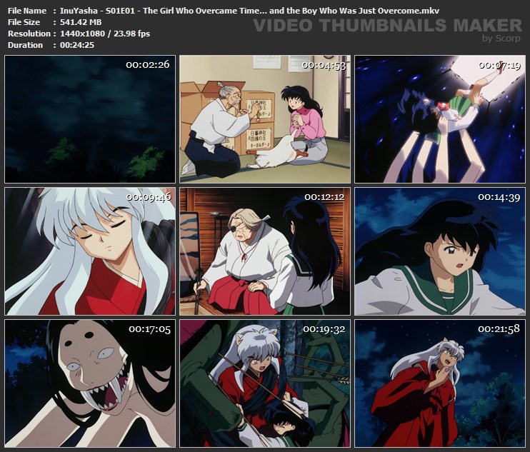 InuYasha - S01E01 - The Girl Who Overcame Time… and the Boy Who Was Just Overcome.mkv