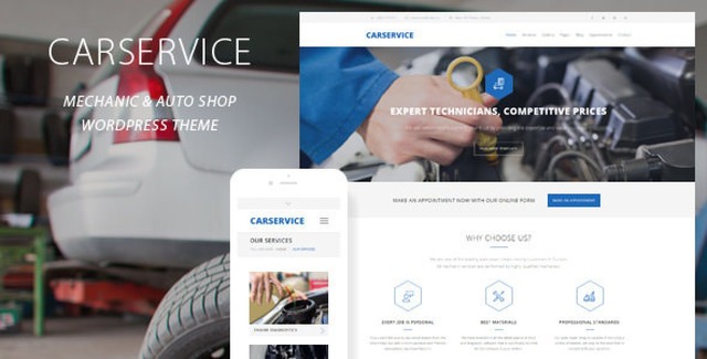 Car Service – Mechanic Auto Shop WordPress Theme