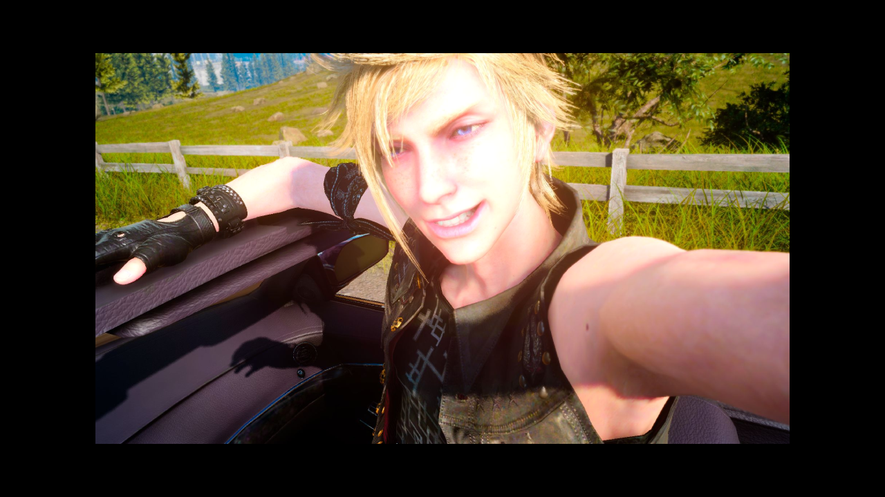 leans on expensive car