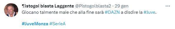 Giocano talmente male che alla fine sara DAZN a disdire la Juve