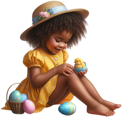 EasterGirl&Chick13AImadeByLoriM3-24