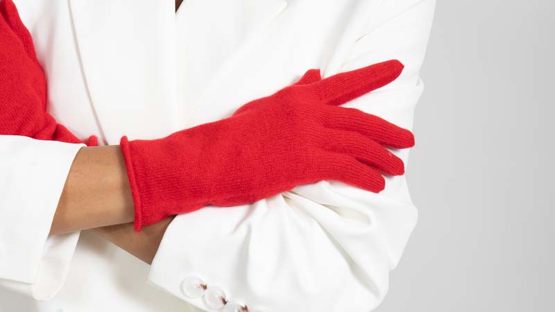 Различные цвета кашемировых перчаток