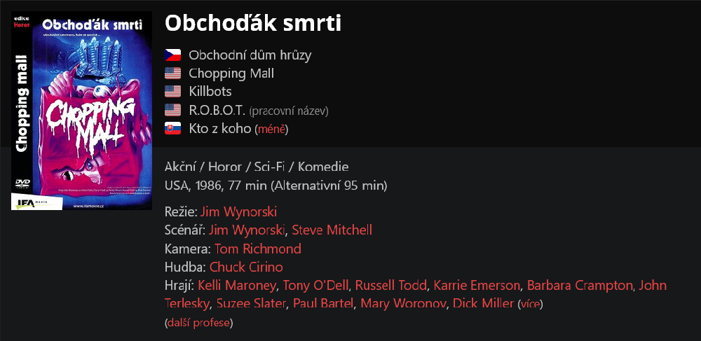 Obchoďák smrti / Chopping Mall (1986)