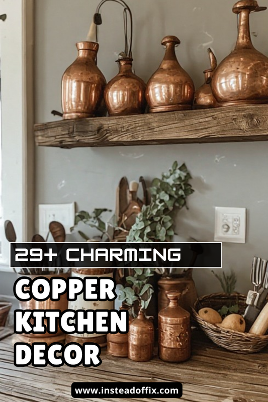 03 29 Charming Copper Kitchen Decor for Rustic Home Lovers