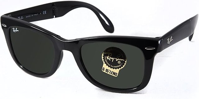 Ray Ban Folding Wayfarer RB4105 601/50 Black Sunglasses