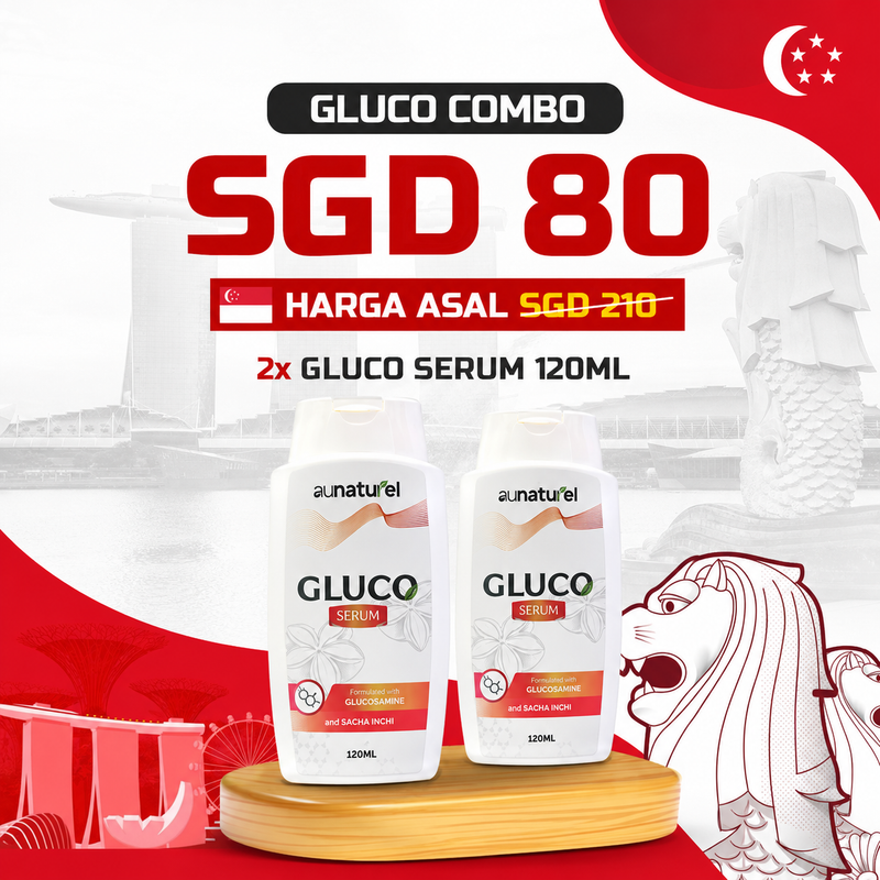 Pakej Cuba Dulu — 2 botol Gluco Serum