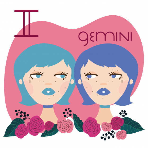 Ilustrasi zodiak Gemini