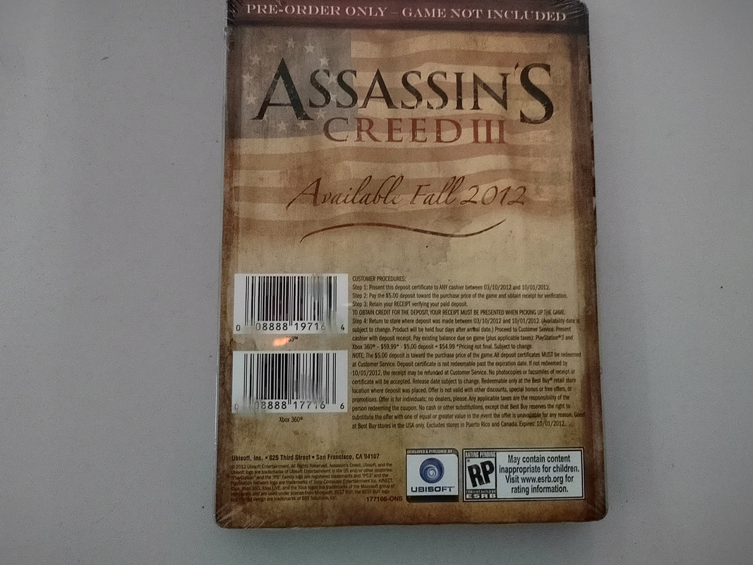 Cofre Promo Assassins creed 3 (5)