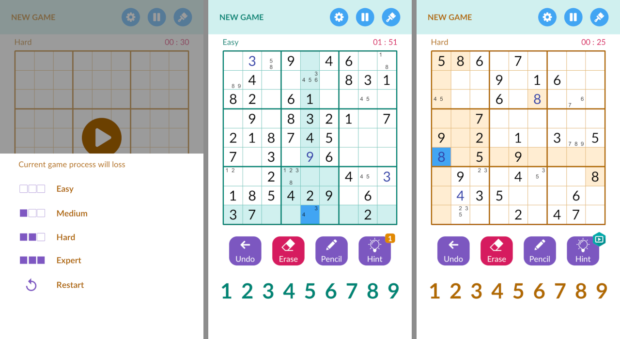 Sudoku Pro (Top Classic Game) made with Unity - 1