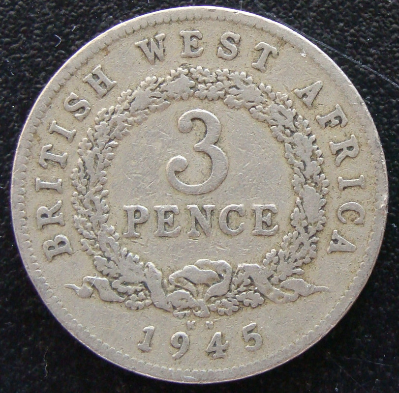 3 Peniques. África Occidental Británica (1945) WAF._3_Peniques_1945_-_rev