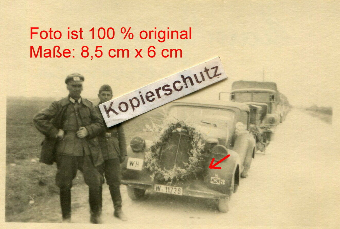 9. Panzer Division , Fahrzeug Steyr mit Kennung , Offizier Lederjacke (1)