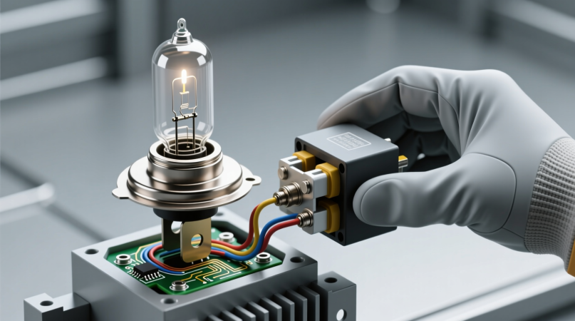 Замена трансформатора в галогенной лампе