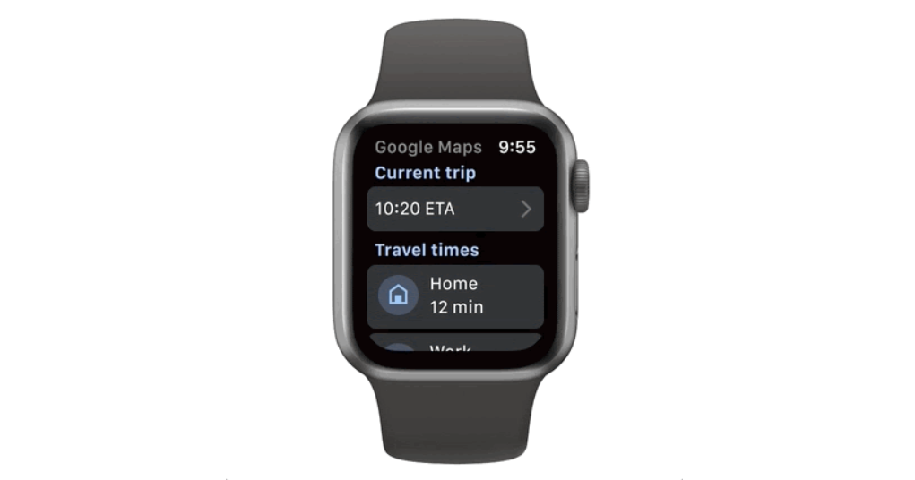 Google Maps on Apple Watch