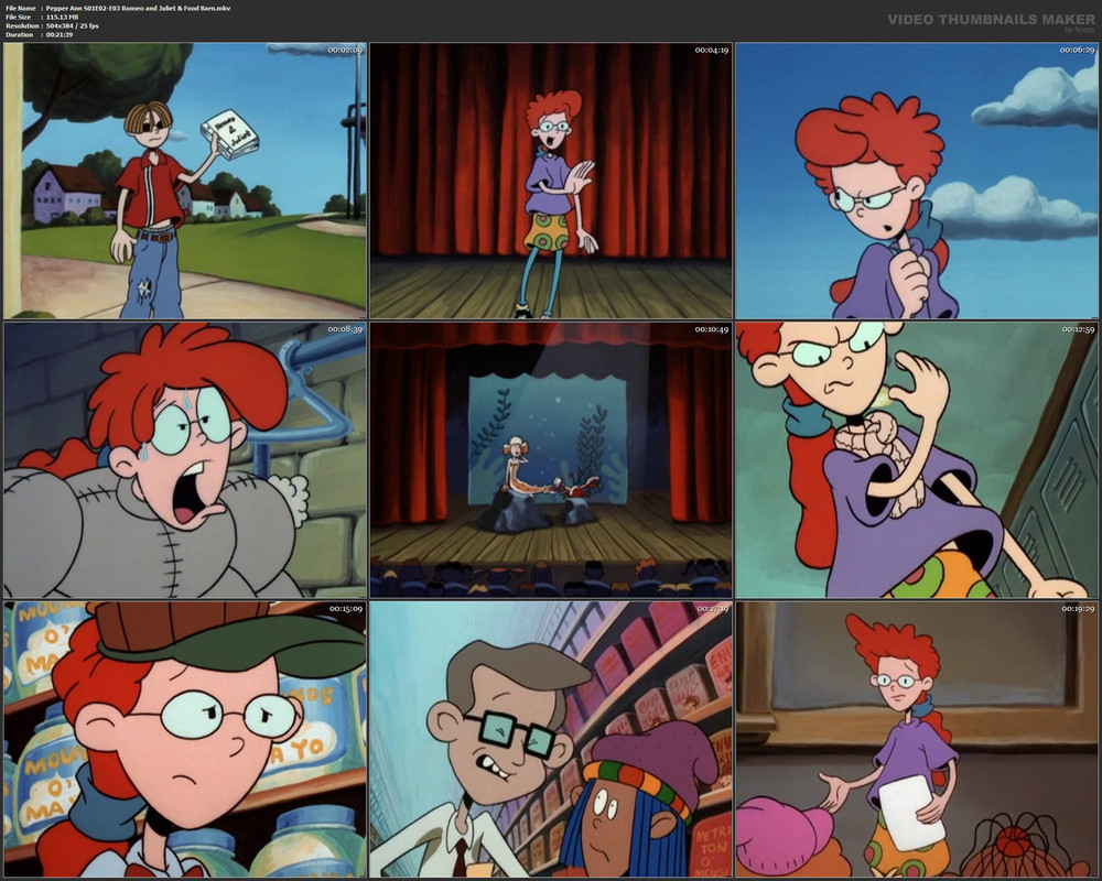 Pepper Ann S01E02-E03 Romeo and Juliet & Food Barn.mkv