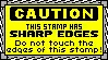CAUTION this stamp has sharp edges