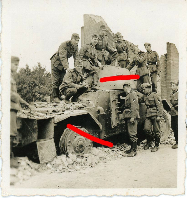 Frankreich Beute Panhard Panzerspähwagen Foto