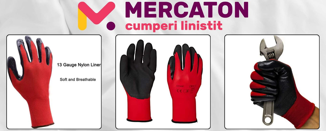 Set 2 Manusi Mercaton cu Palme Acoperite cu Latex