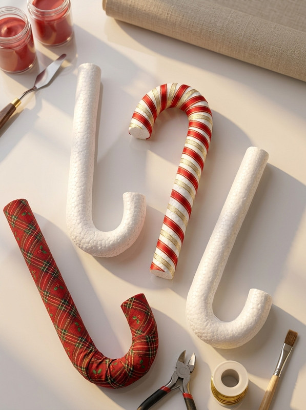 baston de icopor para manualidades navidad