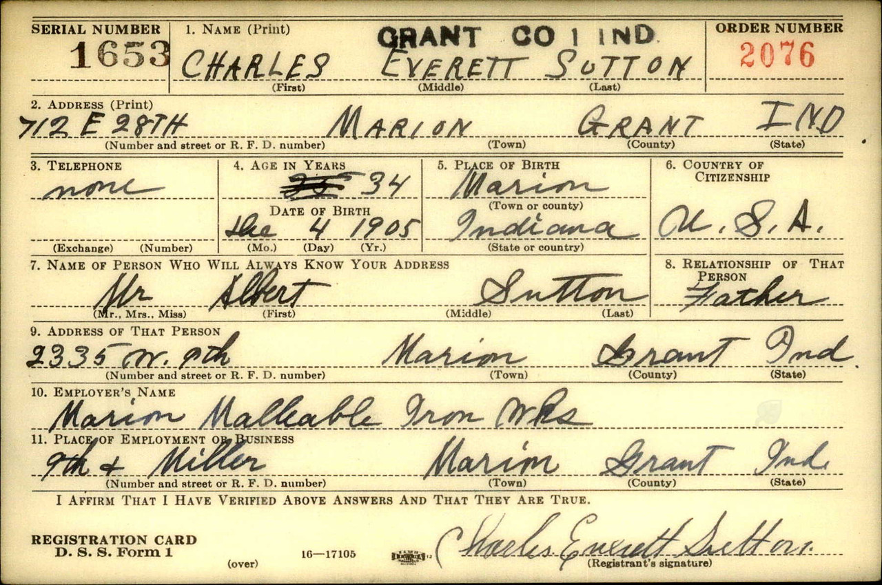 Draft Card Front