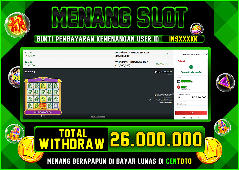 BUKTI JACKPOT LUNAS CENTOTO