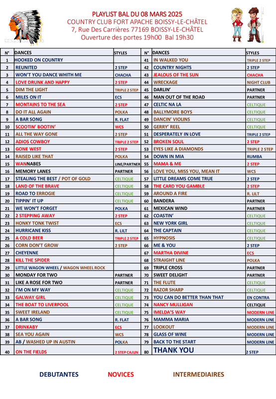 PLAYLIST BAL DU 08 MARS 2025 (2)