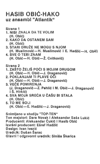 Hasib Obic Hako 1986 kz