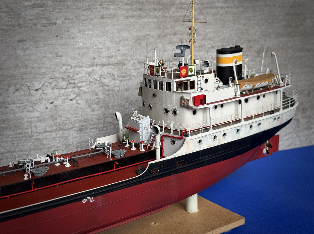 Ship model - Shell Welder - 1955 - UK Tanker Coaster - 3D Print - 1:100 17