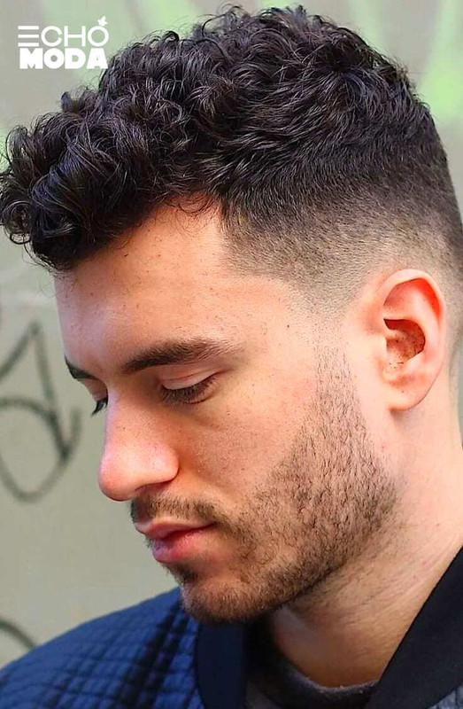 Curly Taper Fade