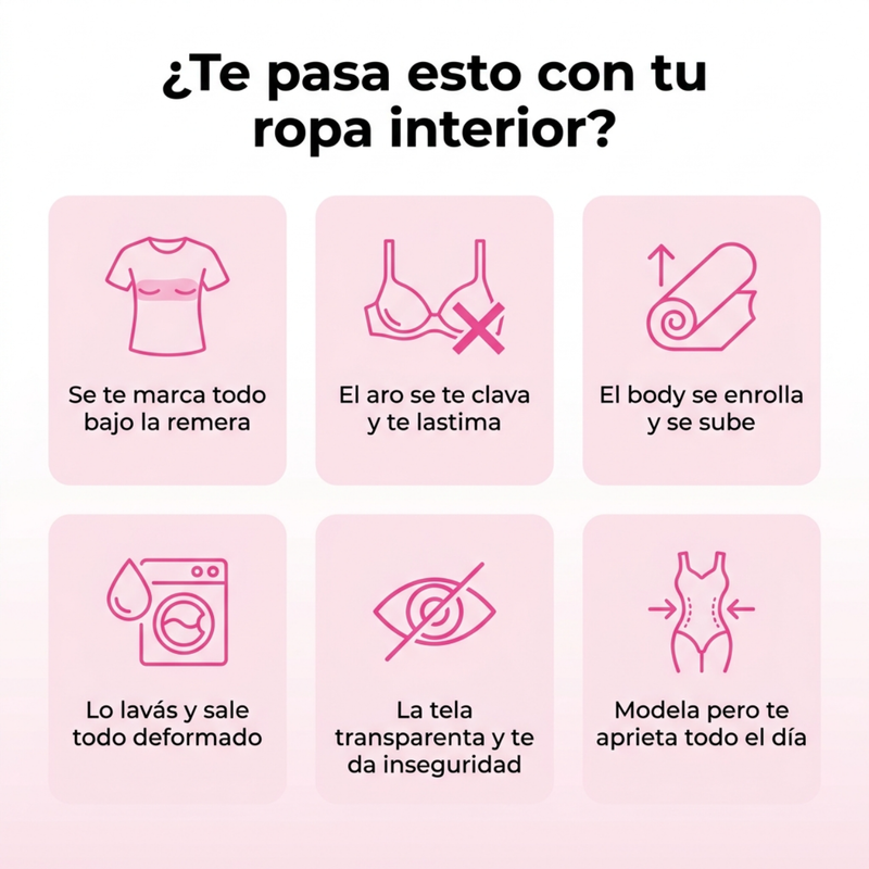 Problemas comunes con la ropa interior